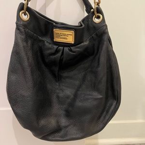 Marc Jacobs Black Leather Crossbody with Top Handle